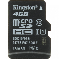 Карта памяти 4 Гб Kingston SDC4-4GBSP