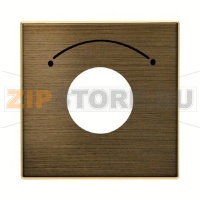 Накладка для выключателя с ключом, античная латунь ABB 2CLA855300A1201