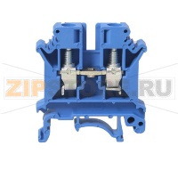 Клемма проходная, синяя CHIKU RTB 6 BU