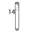 Inferior rinse pin Silanos N700 PS