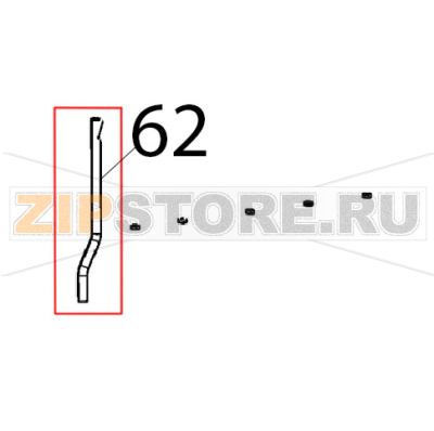 Tubo convogliatore fumi Unox XBC 1005E Tubo convogliatore fumi Unox XBC 1005EЗапчасть на деталировке под номером: 62