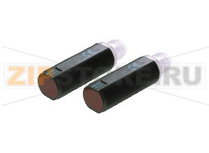 Датчик сквозного луча Thru-beam sensor GA18/GK18/59/161/166 Pepperl+Fuchs Описание оборудованияThru-beam sensor, M18 threaded housing design, plastic housing, front optical face, 20&nbspm detection range, red light, dark on, AC/DC version, NPN-FET output, micro plug