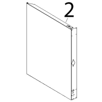 Fianco SX inox Unox XVC 515G