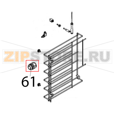 Passa pressa cavo M25x1.5 + dado M25 Piron PF1006_PI1 Passa pressa cavo M25x1.5 + dado M25 Piron PF1006_PI1Запчасть на деталировке под номером: 61