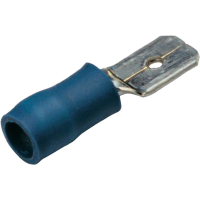 Наконечник плоский 6.3 мм, 0.8 мм, 180°, синий, 1 шт Cimco 180292