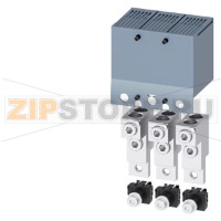 Wire Connector with control wire tap; for 2 cables; 3 pcs.; incl. Terminal Cover Extended with probe holes for voltage test; accessory for: 3VA5 250 Siemens 3VA9233-0JC28
