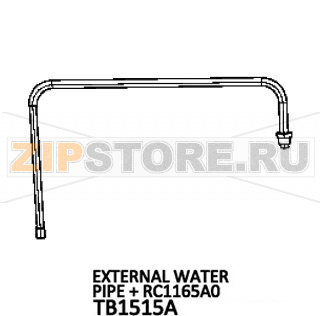 External water pipe + RC1165A0 Unox XV 593 External water pipe + RC1165A0 Unox XV 593Запчасть на деталировке под номером: 53Название запчасти на английском языке: External water pipe + RC1165A0 Unox XV 593
