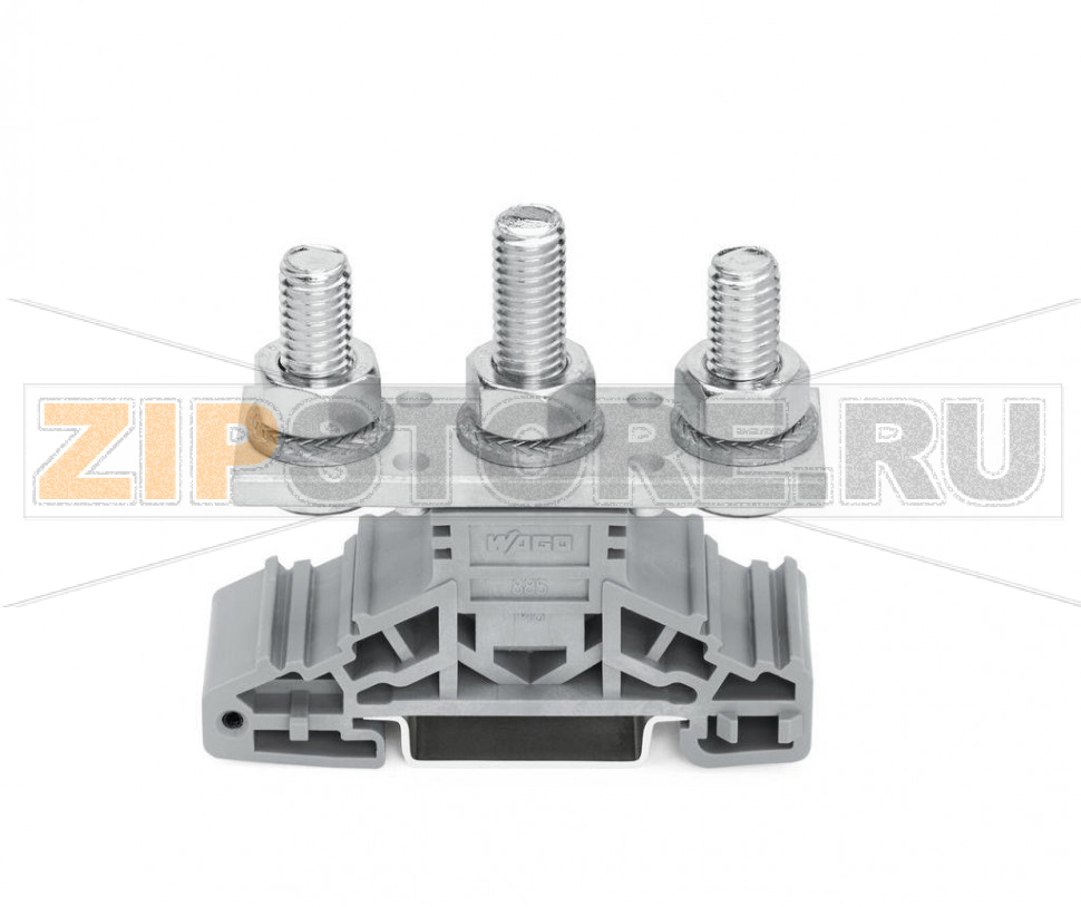 Винтовые клеммы; боковые маркировочные разъемы; для DIN-рейки 35 x 15 и ...