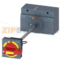 Door mounted rotary operator EMERGENCY-OFF NEMA type 1, 3R, 12, 4/4X with door interlocking Illumination kit 24 V DC and door-open position accessory for 3VA5/6 400/600 Siemens 3VA9447-0FK37