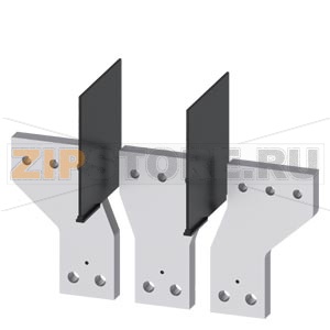 Front bus connectors offset 3 pcs. accessory for: 3VA55/3VA65/3VA66 Siemens 3VA9673-0QC00 