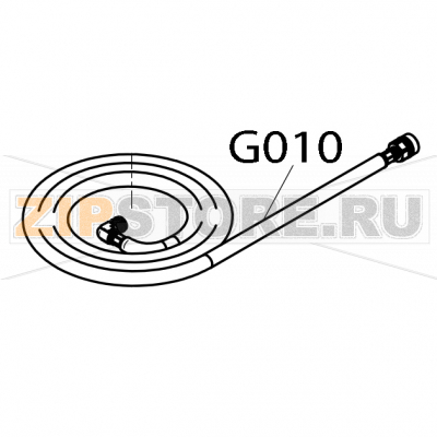 Hand-shower hose for retractable hand shower P3 Convotherm OES 6.10 Hand-shower hose for retractable hand shower P3 Convotherm OES 6.10Запчасть на деталировке под номером: G010