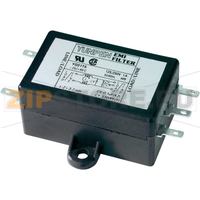 Фильтр сетевой 2x3.7mH, 125/250 В/AC, 1 A Yunpen YG01T5 