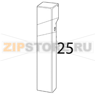 Condotto scarico ghiaccio Scotsman MF 46 WS Condotto scarico ghiaccio Scotsman MF 46 WSЗапчасть на деталировке под номером: 25
