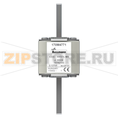 Предохранитель, 630 A, AC 690 В, 200 кА, size 1, 52x52x140 мм, aR, IEC Eaton FUSE 630A 690V 1ST 