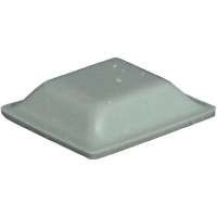 Ножка приборная 12.7х12.7х3.1 мм, клейкая, серая, 1 шт Toolcraft PD2127G