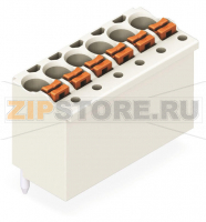 1-conductor THT female header; Вывод под пайку 1 мм O; прямые; 1,5; Шаг контактов 3,5 мм; 2-пол.; светло-серые Wago 2091-1172