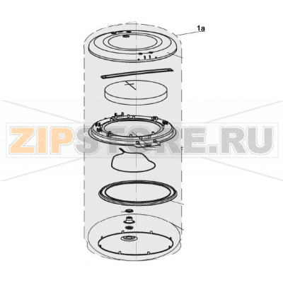Lid complete Bartscher A150513 Lid complete Bartscher A150513Запчасть на деталировке под номером: 1aНазвание запчасти на английском языке: Lid complete Bartscher A150513