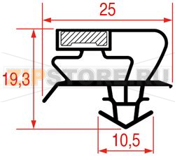 GUARNIZIONE AD INCASTRO 775x530 mm 