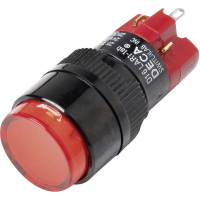 Кнопка 250 В/AC, 5 А, 1 x выкл/вкл, с фиксацией, IP40, 1 шт DECA D16LAR1-1abJR