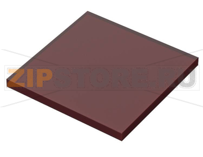 Плата передняя, пластмасса, красная, просвечивающая, 3 mm Bopla NGS 48 FKT 