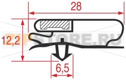 УПЛОТНИТЕЛЬ ВСТАВНОЙ 1068 - 2550 ММ 