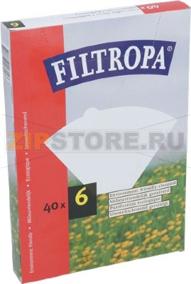 FILTROPA BLEACHED PAPER FILTERS 6 40 