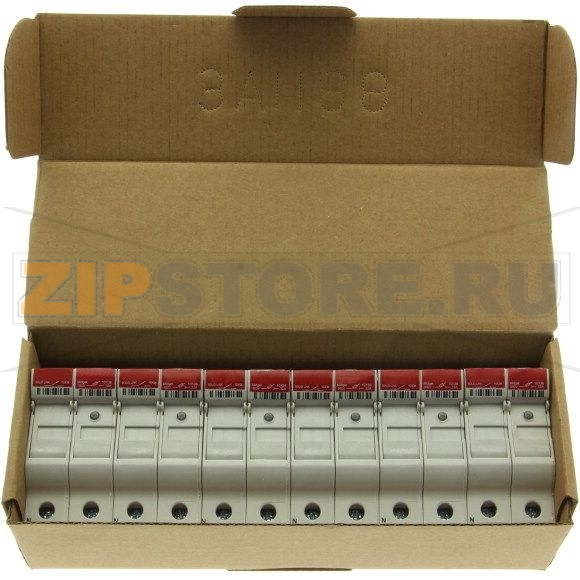 Держатель предохранителя, 32 A, AC 690 В, 10x38 мм, 1P + N, UL, IEC Eaton 1P 10X38MFH30A 600V Mid 