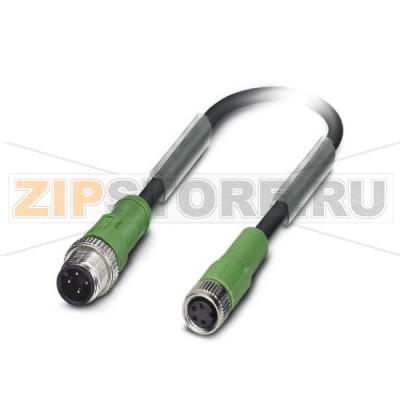 Кабель для датчика / исполнительного элемента Phoenix Contact SAC-4P-M12MS/ 5,0-PUR/M 8FS 4-полюсн., PUR без галогенов, темно-серый RAL 7021, Штекеры прямое M12, А-кодирование, к Гнездо прямое M8, Длина кабеля: 5 м.Минимальный заказ: 25 шт.Упаковка: 5 шт.