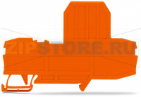 Торцевая пластина для клемм с предохранителем; толщиной 2 мм; оранжевые Wago 2006-992