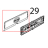 Profilo inox paracalore cruscotto Unox XBC 615EG