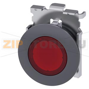 ЭЛЕМЕНТ СВЕТОВОГО ИНДИКАТОРА С КРАСНЫМ РАССЕИВАТЕЛЕМ, 30MM, КРУГЛ., МЕТАЛЛ МАТОВЫЙ, ПЛОСКОЕ ФРОНТАЛЬНОЕ КОЛЬЦО, С МАРКИРОВКОЙ ЛАЗЕРОМ, НОМЕРА СИМВОЛОВ В СООТВ. С ISO7000 ИЛИ IEC60417 Siemens 3SU1061-0JD20-0AA0-Z&amp;nbsp;Y13 