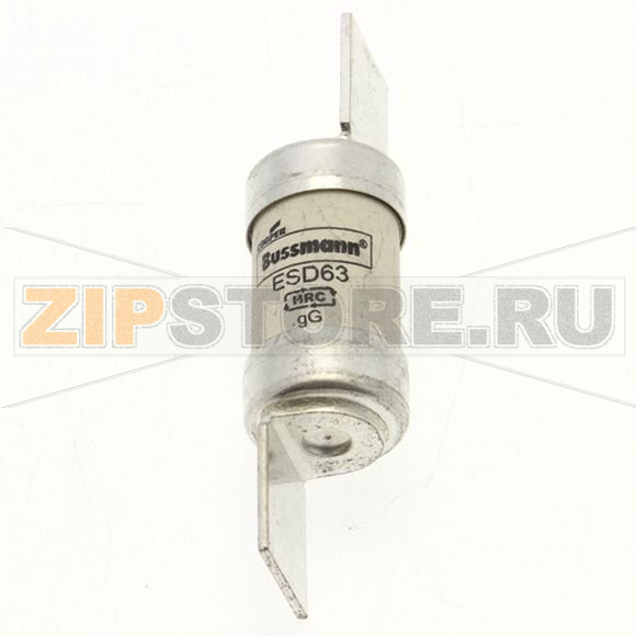 Предохранитель, 63 A, AC 415 В, 80 кА, BS88/F2, 18x68 мм, gL/gG, BS Eaton 63AMP 415V AC INDUSTRIA 