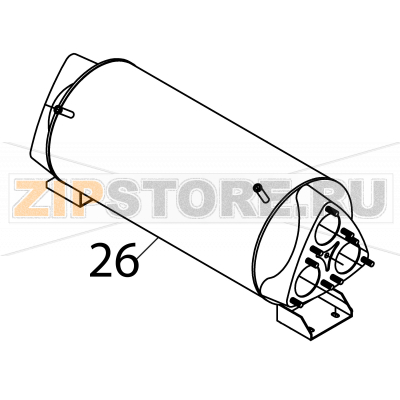 Complete wash drum body Fagor FI-2700I Complete wash drum body Fagor FI-2700IЗапчасть на деталировке под номером: 26Название запчасти Fagor на английском языке: Complete wash drum body FI-2700I.
