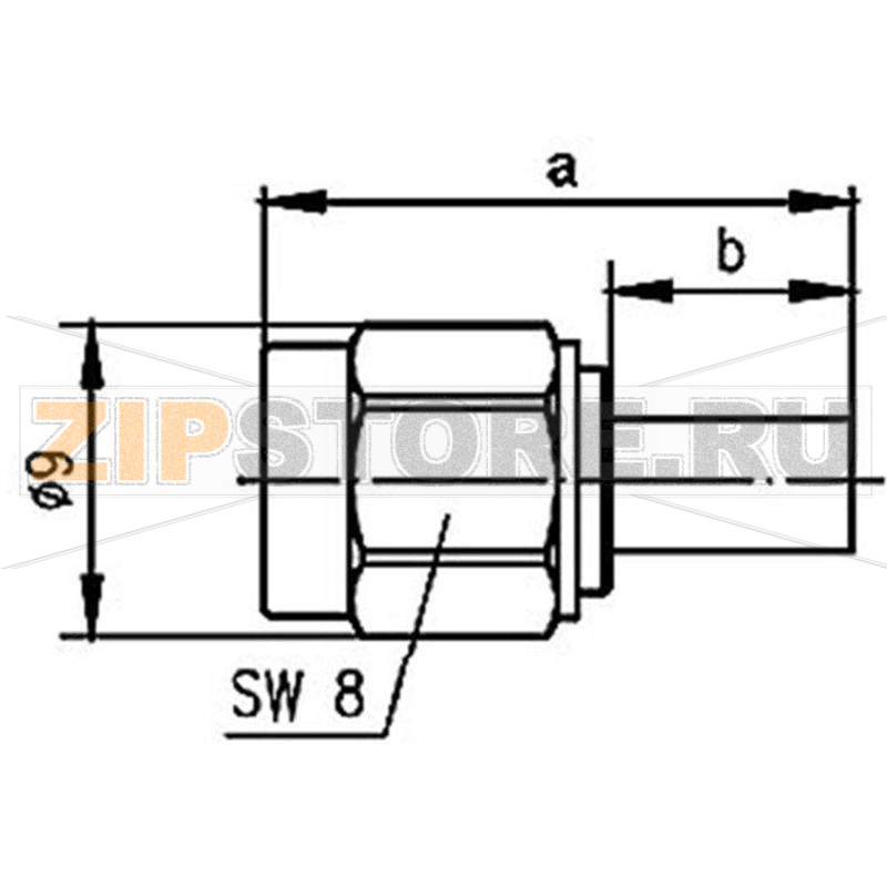 Разъем R-SMA, 50 Ом, 1 шт Telegärtner J01150R0001 