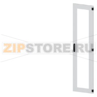 SIVACON, door, right, inspection window, IP55, H: 2000 mm, W: 450 mm, RAL 7035, Protection class 1 Siemens 8MF1070-2UT14-0BE2