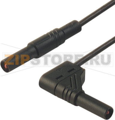 Провод испытательный 2 м, 16 A, 1000 В/AC/DC, черный Hirschmann 934184100 