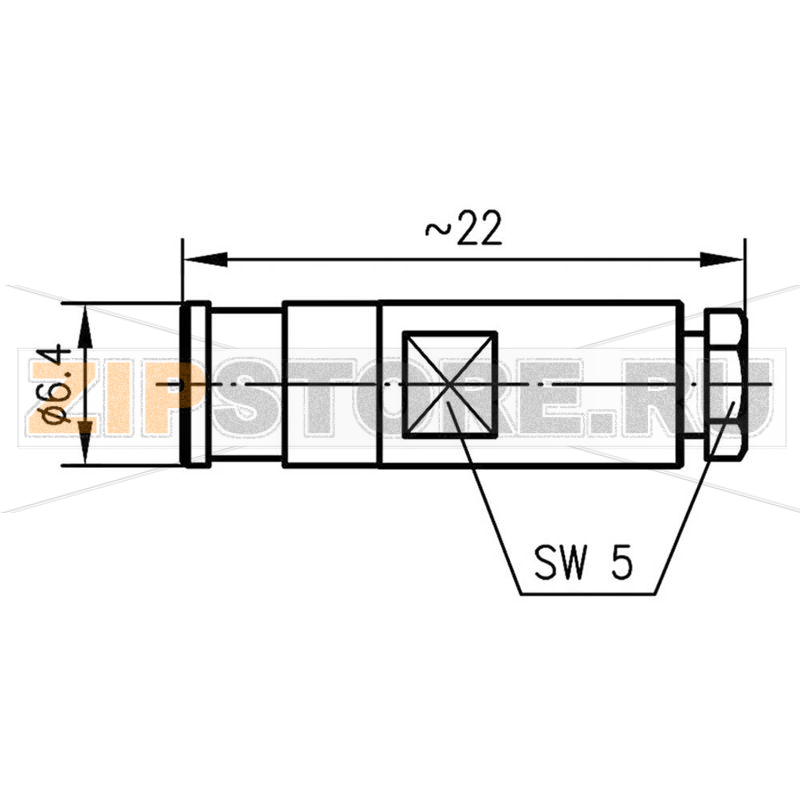 Разъем SMB, 50 Ом, 1 шт Telegärtner J01161A0741 