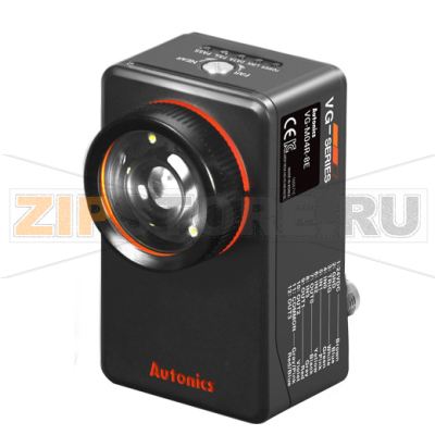 Датчик изображения 752x480 пикс, 8 мм, монохромный, подсветка: красная Autonics VG-M04R-8E 