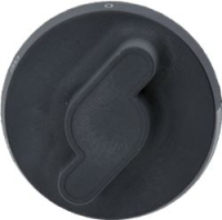 BLACK KNOB ø 73 mm 0-100°C