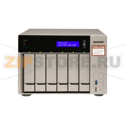 Накопитель сетевой QNAP TVS-673E 