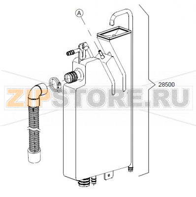 Break tank assembly DIHR GS 50 Break tank assembly DIHR GS 50Запчасть на деталировке под номером: 28500Название запчасти на английском языке: Break tank assembly DIHR GS 50