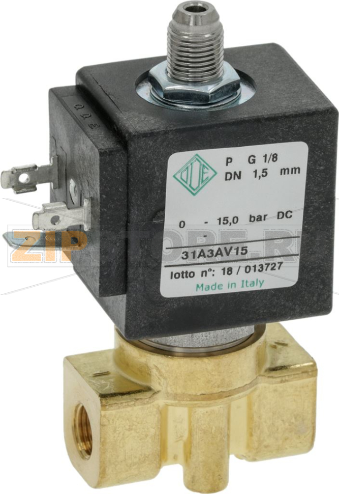 ЭЛЕКТРОМАГНИТНЫЙ КЛАПАН ODE 3-X ХОДОВОЙ  Ø 1/8" 24V 8W 