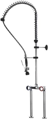 КРАН С ДВОЙНЫМ ОТВЕРСТИЕМ И ПОДЪЕМНОЙ РАМОЙ 430 ММ 