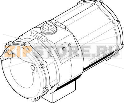 Привод неполноповоротный Festo DAPS-2880-090-R-F16 