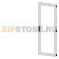 SIVACON, door, right, inspection window, IP55, H: 1800 mm, W: 600 mm, RAL 7035, Protection class 1 Siemens 8MF1860-2UT14-0BE2
