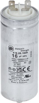 CAPACITOR 16µF UL 