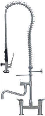 PRE-RINSE UNIT ST. STEEL 1140 mm W/TAP 