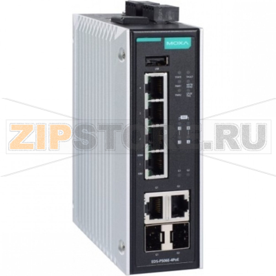 Коммутатор MOXA EDS-P506E-4PoE-2GTXSFP-T 