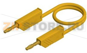 Провод тестовый 1 м, желтый Hirschmann MLN 100/2.5 AU GELB / YELLOW 