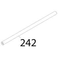 Barra tonda carr. 22x495 Sirman Palladio 350 Automec